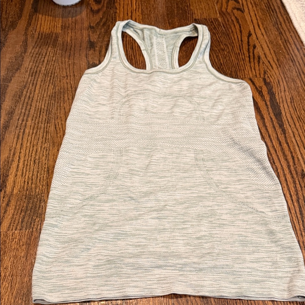 Lululemon swiftly tank in weathered green